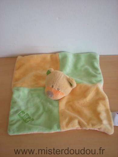 Bengy Ours Orange vert note de musqiue - Très bon état