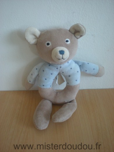 Ours Beige bleu Bout chou