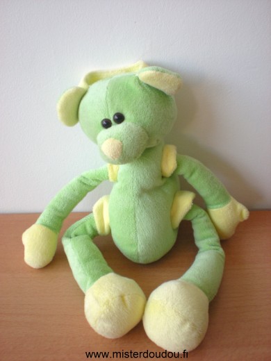 Ours Vert jaune bras jambes qui coulissent Cmp