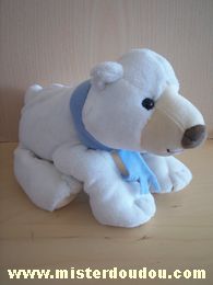 Cp international Ours Blanc écharpe bleue - Neuf