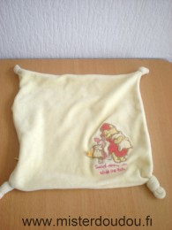 Disney Ours Jaune avec brodé winnie et porcinet - Très bon état