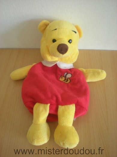 Ours Winnie rouge jaune abeille range pyjama Disney