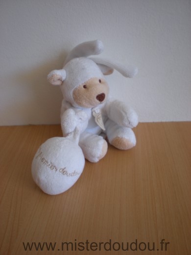Ours Blanc mon premier doudou Doudou et compagnie