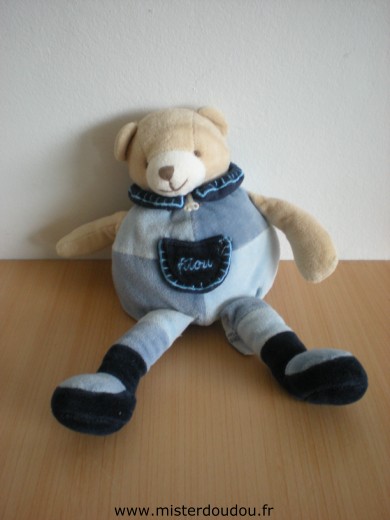 Ours Filou bleu Doudou et compagnie