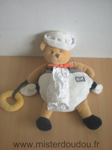 Ours Mon doudou ours marin blanc bleu marine Doudou et compagnie