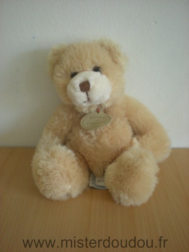 Ours Peluche beige Doudou et compagnie