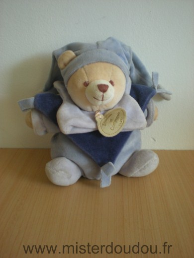 Doudou et compagnie Ours Violet mauve - Etat moyen