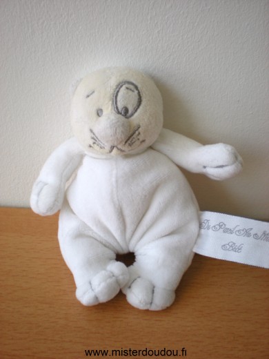 Du pareil au même Ours Ours ou chat blanc têteécru - Très bon état
