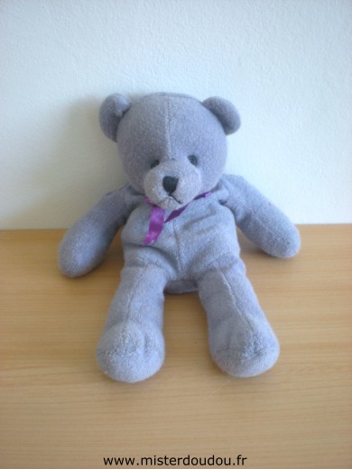 Enesco Ours Tissus eponge mauve - Bon état