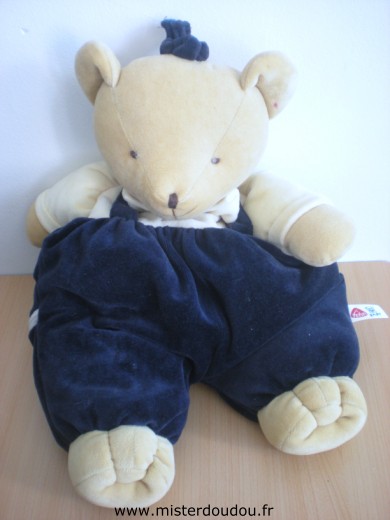 Fehn Ours Range pyjama ours salopette bleu marine - Très bon état