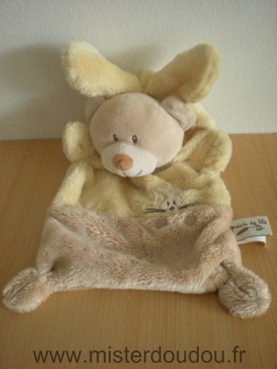 Ours Ours deguise en lapin oreilles de lapin beige jaune Grain de ble
