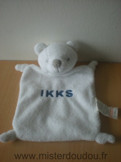 Ikks Ours Blanc brodé ikks - Très bon état