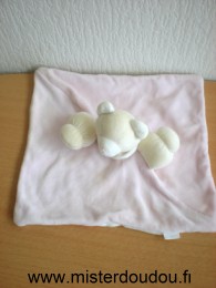 Ours Rose dessus blanc dessous Jacadi