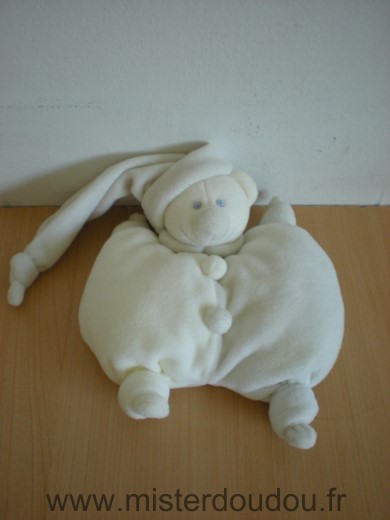 Jollybaby Ours Blanc gris clair - Très bon état