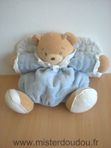 Ours Ange bleu ailes blanches Kaloo