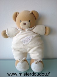 Kaloo Ours Beige avec feuille - Très bon état