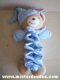 Kaloo Ours Beige bleu - Mauvais état
