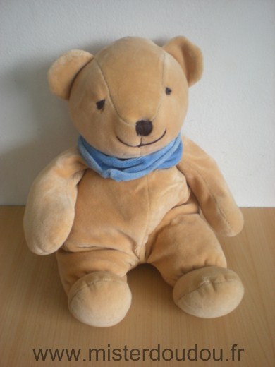 Kiabi baby Ours Beige foulard bleu - Très bon état