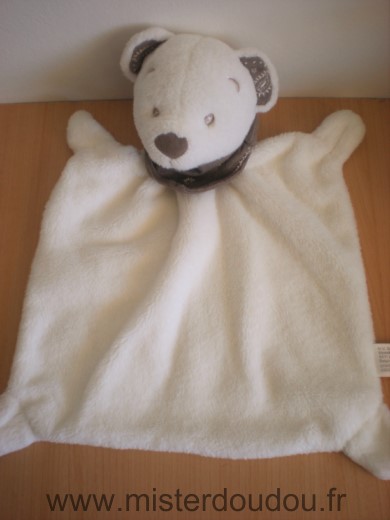 Kiabi baby Ours Blanc foulard beige nicotoy simba - Très bon état