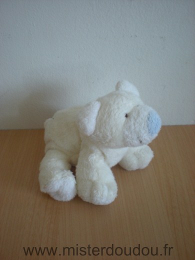 Kiabi baby Ours Blanc nez bleu - Très bon état