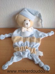 Ours Bleu beige devant et bleu uni derriere Kimbaloo