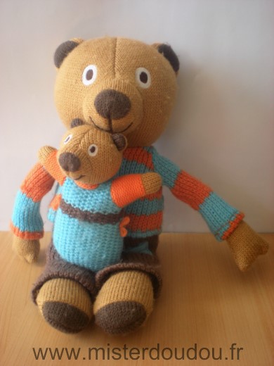 Latitude Ours Marron bleu orange avec bébé - Très bon état
