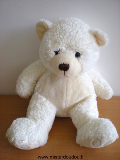 Marionnaud Ours Blanc rond beige - Très bon état