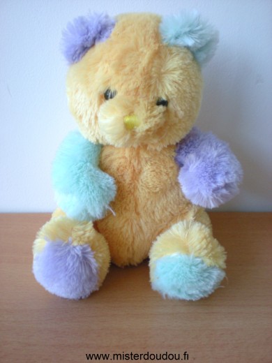 Marki Ours Jaune bleu violet - Très bon état