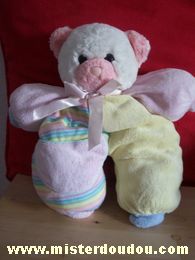 Ours Jaune rose blanc Marque Inconnue