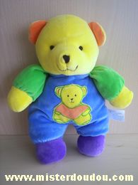 Maxita Ours Bleu jaune vert orange - Très bon état