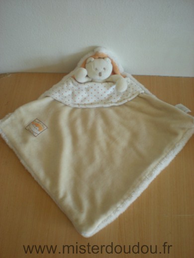 Moulin roty Ours Beige orange basile et lola - Très bon état