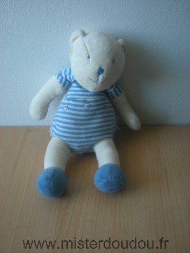 Ours Patachon bleu blanc Moulin roty