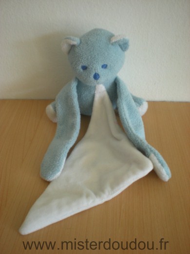 Mustela Ours Bleu mouchoir blanc - Très bon état