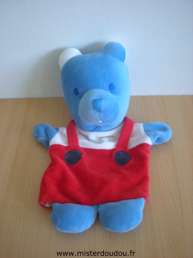 Ours Bleu salopette rouge Mustela
