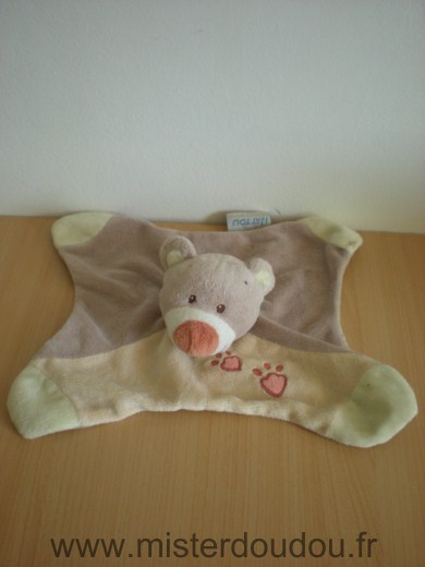 Ours Beige jaune Nattou