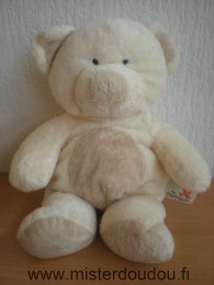 Ours Ecru rond beige Nicotoy