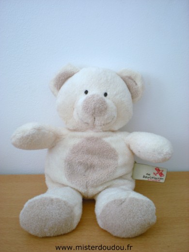Ours Ecru rond beige Nicotoy