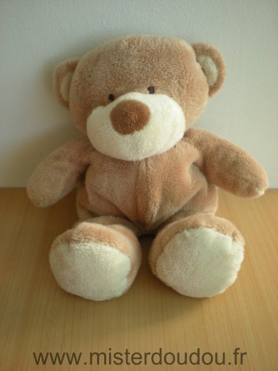 Ours Marron museau blanc nez marron Nicotoy
