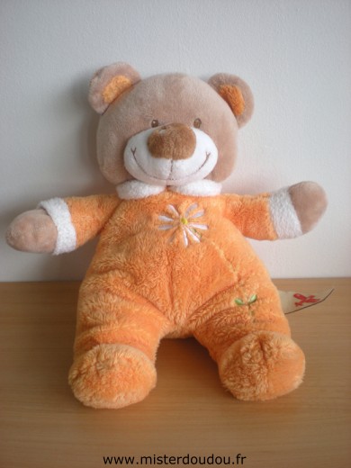 Ours Orange fleur blanche Nicotoy