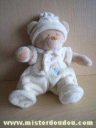 Ours Ours beige combinaison jaune claire Nicotoy