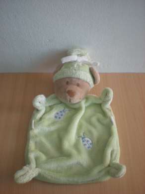 Ours Vert coccinelles blanches Nicotoy