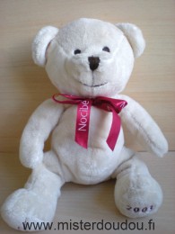 Ours Beige ruban rouge nocibé Nocibé