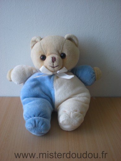 Noukie s Ours Bleu beige - Très bon état