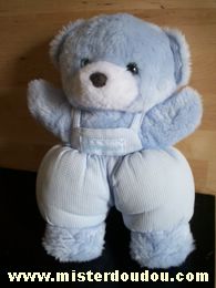 Ours Bleu (parme) avec yeux bleues Nounours