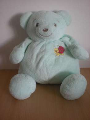 Ours Vert motif coccinelle Nounours