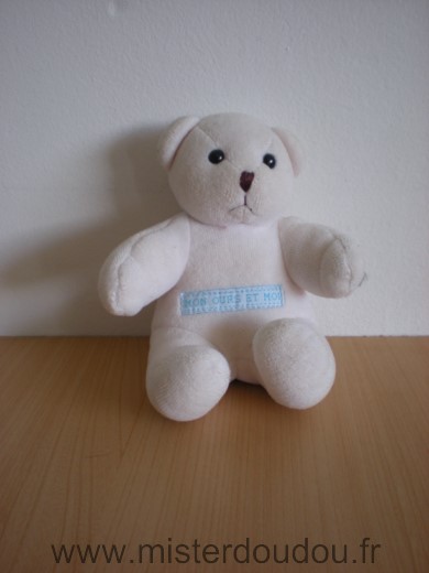 Petit bateau Ours Blanc mon ours et moi - Très bon état