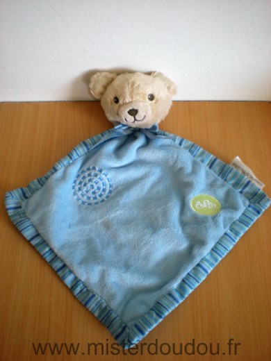Ours Bleu velours dessus rayee dessous Pioupiou merveilles