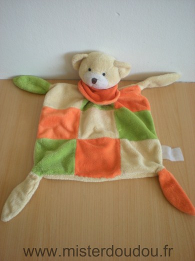 Playkids Ours Orange jaune vert foulard orange - Bon état