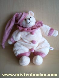 Plush4you Ours Ecru rose - Très bon état