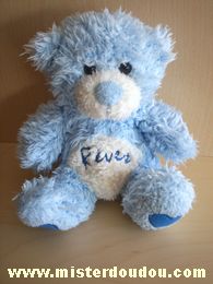 Ours Bleu ventre blanc écrit rêves Reves